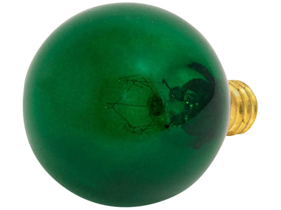 Bulbrite B304010 10G12G (130V, Green) 10W 130V G12 Green Globe Bulb, E12 Base