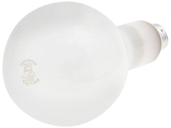 Philips Lighting 143040 200PS30/23 Philips 200W 120V to 130V PS30 Frosted Long Life Bulb, E26 Base