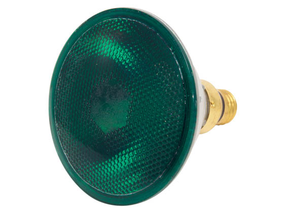 Bulbrite B683904 H90PAR38G (Green) 90W 120V PAR38 Halogen Green Bulb