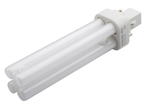 Philips Lighting 383174 PL-C 18W/830/ALTO (2-Pin) Philips 18W 2 Pin G24d2 Soft White Double Twin Tube CFL Bulb