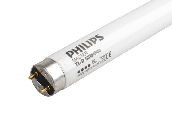 Philips 58W 60in T8 Cool White EUROPEAN Fluorescent | TLD/Super 80/58W/ 840 | Bulbs.com