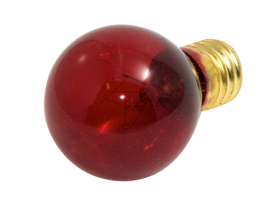 Bulbrite B702710 10S11TR (Trans. Red) 10W 130V S11 Transparent Red Sign or Indicator Bulb, E17 Base