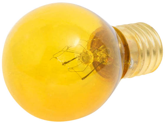 Bulbrite B702810 10S11TY (Trans. Yellow) 10W 130V S11 Transparent Yellow Sign or Indicator Bulb, E17 Base