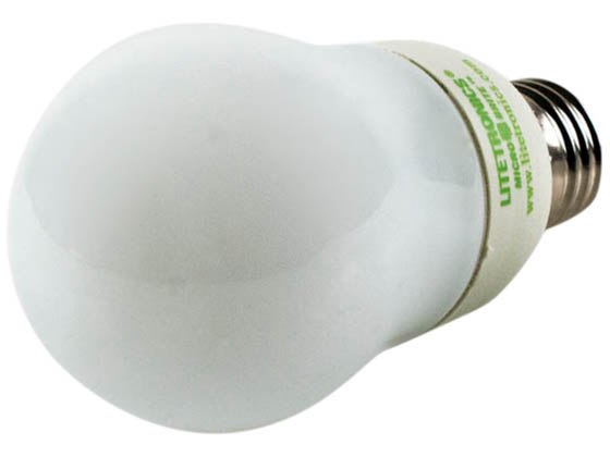 Litetronics MB-801DP 8W/A19/WH/LO/PW 110-130 8W White A19 Dimmable Cold Cathode Bulb, E26 Base