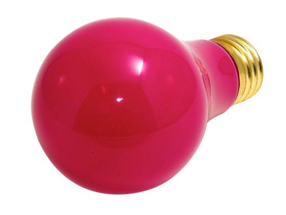 Bulbrite B106660 60A/CP (Pink) 60W 120V A19 Ceramic Pink E26 Base