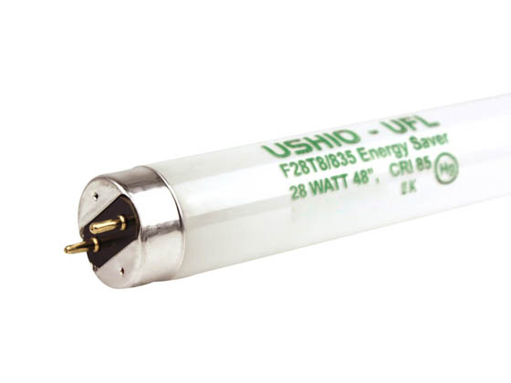 Ushio U3000484 F28T8/835 (28 Watt, 48 inches) 28W 48in T8 Neutral White Fluorescent Tube