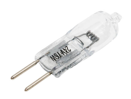 Bulbrite B651075 Q75GY6/24 75 Watt, 24 Volt T4 Clear Halogen 6.35mm Bi-Pin Bulb