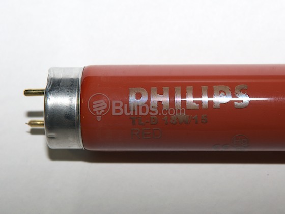 Philips Lighting TLD18W/15 TLD18W/15 (Red) Philips 18 Watt, 24 Inch T8 Red Fluorescent Bulb