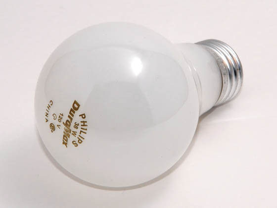 Philips Lighting 214478 38A/WL /TP (120V) Philips California Approved 38 Watt, 120 Volt A19 Soft White Long Life Bulb