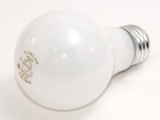 Philips Lighting 214981 57A/W/TP Philips California Approved 57 Watt, 120 Volt A19 Soft White Bulb