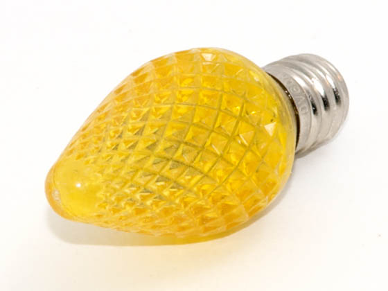 Bulbrite B800064 LEDS14/TA (Trans. Amber) 11 Watt Replacement! 1 Watt, LED C-9 Transparent Amber Sign/Indicator Bulb