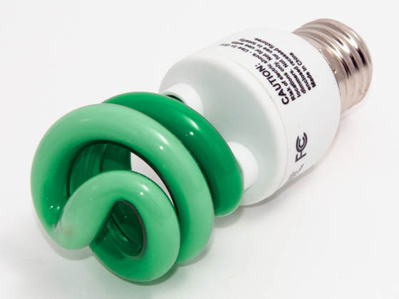 Halco Lighting HAL109226 PL11SE/GREEN Halco 11 Watt, 120 Volt GREEN Spiral CFL Bulb