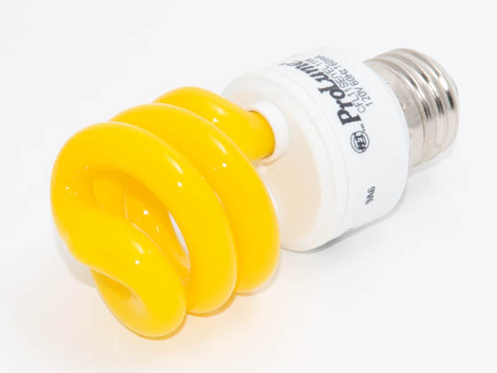 Halco Lighting HAL109222 PL11SE/YELLOW Halco 11 Watt, 120 Volt YELLOW Spiral CFL Bulb