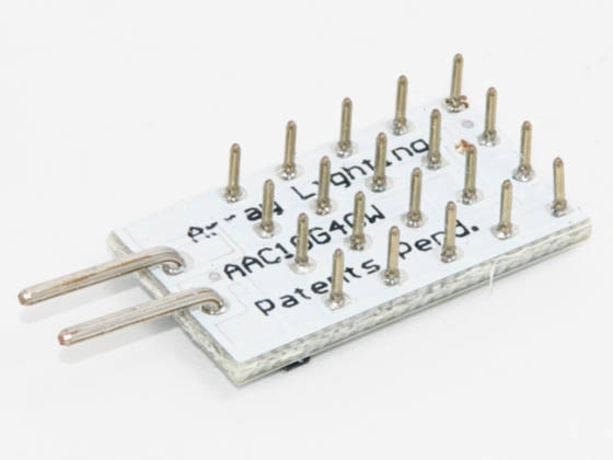 Array Lighting AAC10G4CW 1 Watt, 12 Volt DIMMABLE LED Cool White 6500K Bi-Pin Bulb.