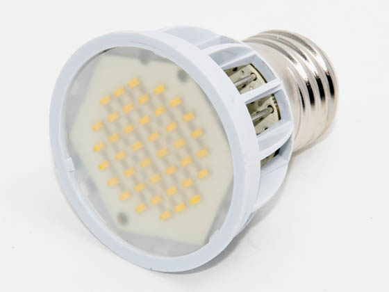 Array Lighting AE26R16WW60 2.6 Watt, 120 Volt DIMMABLE LED R16 Warm White Reflector Style Wide Flood Bulb.