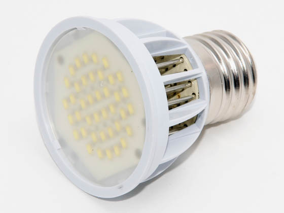 Array Lighting AE26R16CW60 2.6 Watt, 120 Volt DIMMABLE LED R16 Cool White Reflector Style Wide Flood Bulb.