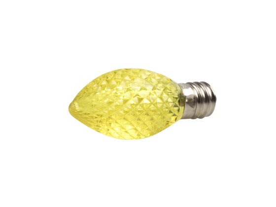 Bulbrite B770172 LED/C7Y (Yellow) 0.6W Yellow C7 LED Holiday LED Bulb