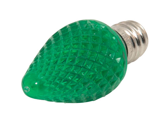 Bulbrite B770174 LED/C7G (Green) 0.35W Green C7 Holiday LED Bulb