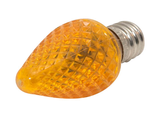 Bulbrite B770175 LED/C7O (Orange) 0.60W Orange C7 Holiday LED Bulb
