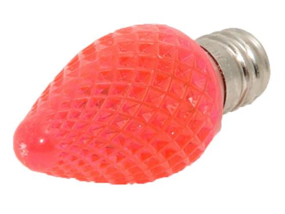 Bulbrite B770176 LED/C7P (Pink) 0.6W Pink C7 Holiday LED Bulb