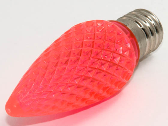 Bulbrite B770196 LED/C9P (Pink) 0.6W Pink C9 Holiday LED Bulb