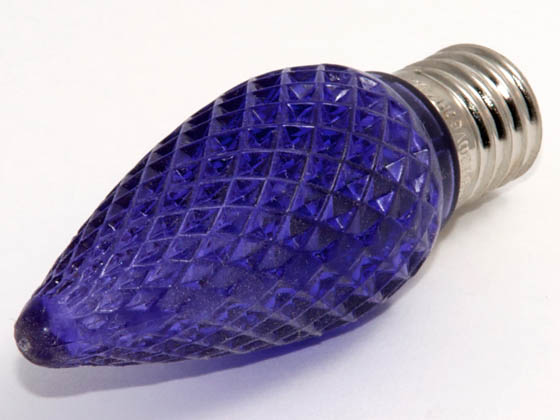 Bulbrite B770198 LED/C9PU (Purple) 7 Watt Replacement! 0.35 Watt, 120 Volt C9 Purple LED Holiday Bulb