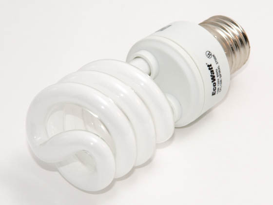 Megalight, Inc. S38013-2700 13W/2700K Spiral 60W Incandescent Equivalent, ENERGY STAR Qualified.  13 Watt, 120 Volt Warm White CFL Bulb. Sold in 6-Packs, Priced Per Bulb.