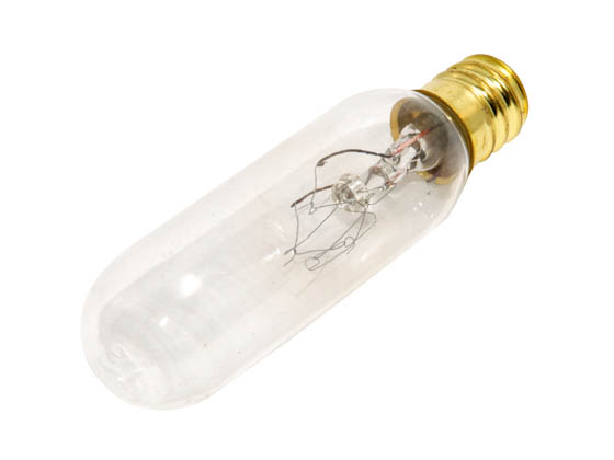 T4 Tubular Bulb Clear Sunlite 15T4/CL Incandescent 15-Watt Candelabra Based 