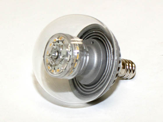 TCP LDCG163WH30K 15W Incandescent Equivalent, 25000 Hour, 3 Watt, 120 Volt Soft White DIMMABLE Globe LED Decorative Bulb.