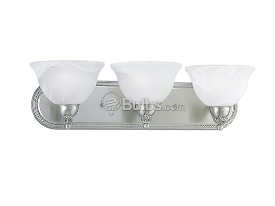 Progress Lighting P3155-09EBWB Three-Light Avalon Collection Bath & Vanity Light Fixture, Brushed Nickel Finish