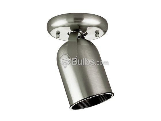 Progress Lighting P6147-09 One-Light Fixture With Multi-Directional Head, Brushed Nickel Finish