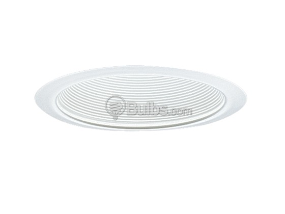 Progress Lighting P8066-28 6" Incandescent White Step Baffle IC & Non-IC Trim
