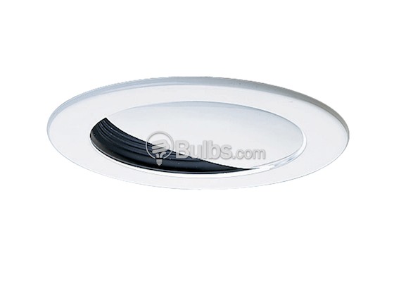 Progress Lighting P8047-31 4" Incandescent Wall Washer and Black Baffle Trim For P831-FB Housing