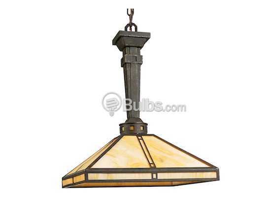 Progress Lighting P5021-46 Pendant Fixture, Arts & Crafts Collection, Weathered Bronze Finish