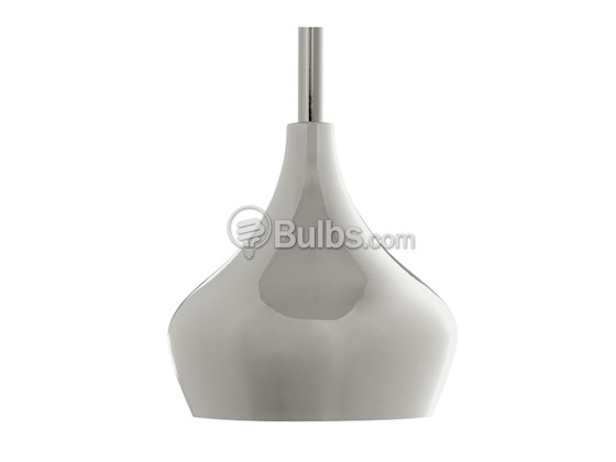 Progress Lighting P5186-104WB Mini-Pendant Fixture, Polished Nickel Finish