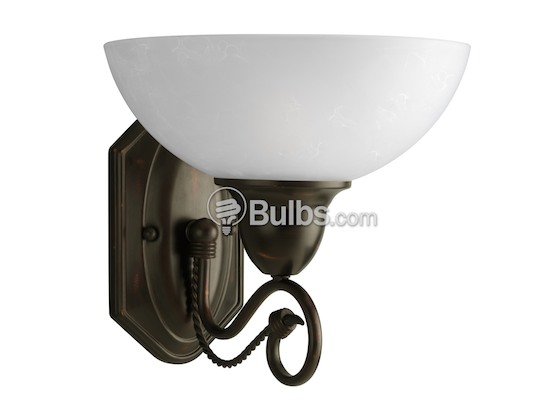 Progress Lighting P3265-20 One-Light Wall Bracket Light Fixture, Pavilion Collection, Antique Bronze