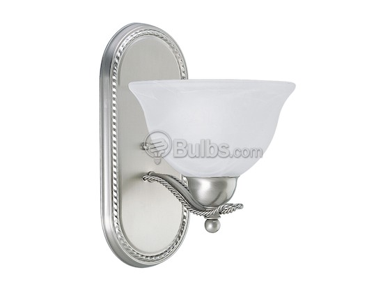 Progress Lighting P3266-09 One-Light Wall Bracket Light Fixture, Avalon Collection, Brushed Nickel