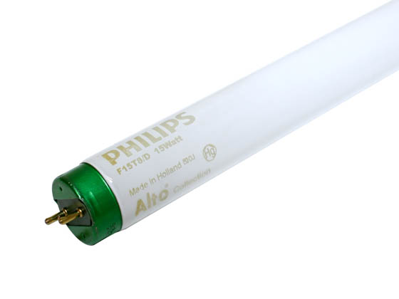 Philips Lighting 407205 F15T8/D Philips 15W 18in T8 Daylight White Fluorescent Tube