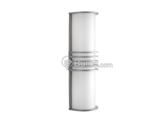 Progress Lighting P5915-16 Acrylic Wall Sconce Light Fixture, Satin Aluminum