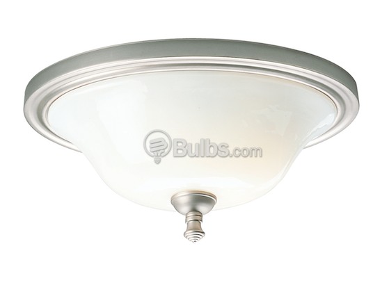 Progress Lighting P3326-06 Close-to-Ceiling, Two-Light Oval Fixture, Victorian Collection, Pearl Nickel