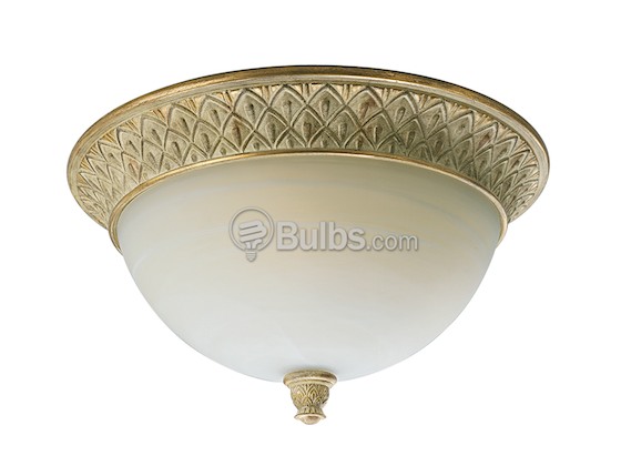 Progress Lighting P3540-42 Close-to-Ceiling, Three-Light Fixture, Savannah Collection, Seabrook Finish