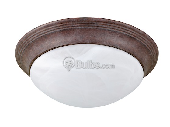 Progress Lighting P3689-33 Close-to-Ceiling, Two-Light Fixture, Cobblestone Finish