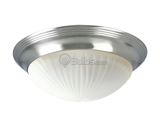 Progress Lighting P3699-09 Close-to-Ceiling, Two-Light Fixture, Brushed Nickel