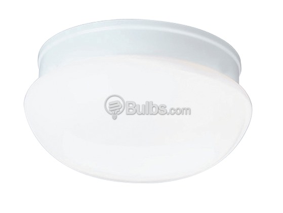 Progress Lighting P3408-30 Close-to-Ceiling, 6" Fitter, One-Light Fixture, White Glass, White
