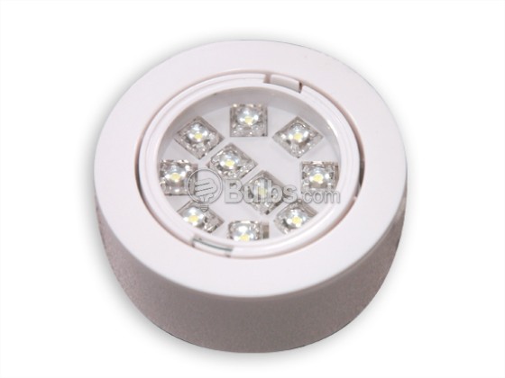 Simkar LEDP1WH120V LED Puck Light Fixture, NON-DIMMABLE, 1 Pack, White