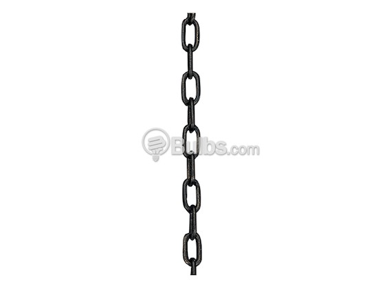 Progress Lighting P8761-92C 10 Feet 3-Gauge Chain, Old Iron Crackle