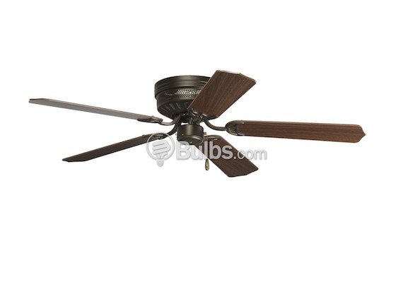 Progress Lighting P2525-20 52" Hugger Fan, Antique Bronze with Medium Cherry/Classic Walnut Blades
