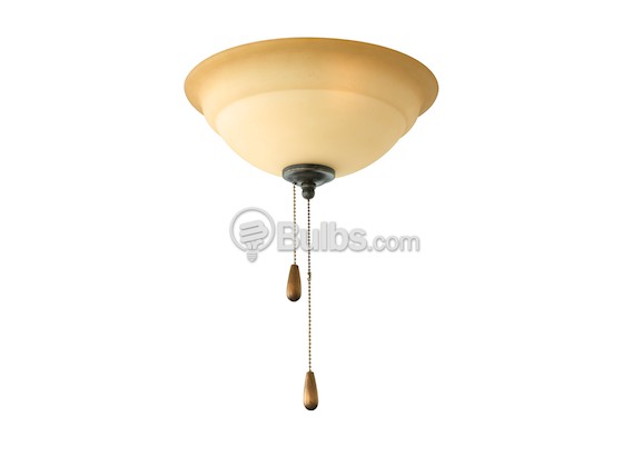Progress Lighting P2645-77 Torino Collection Ceiling Fan Light Kit, Forged Bronze