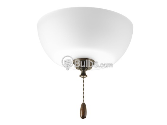 Progress Lighting P2649-20EBWB Westin Collection Ceiling Fan Light Kit, Antique Bronze