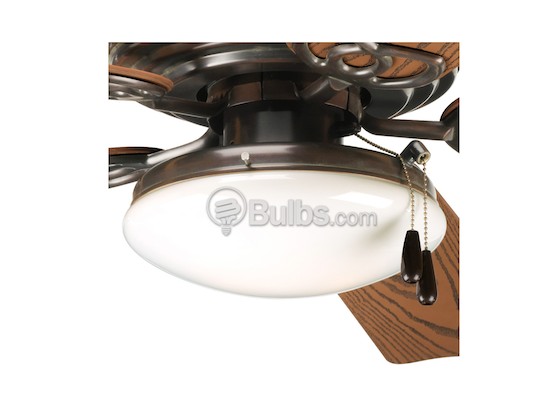 Progress Lighting P2611-20 Low Profile Ceiling Fan Light Kit, Antique Bronze